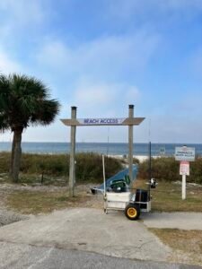 Surf Fishing Cart used for Sight Fishing